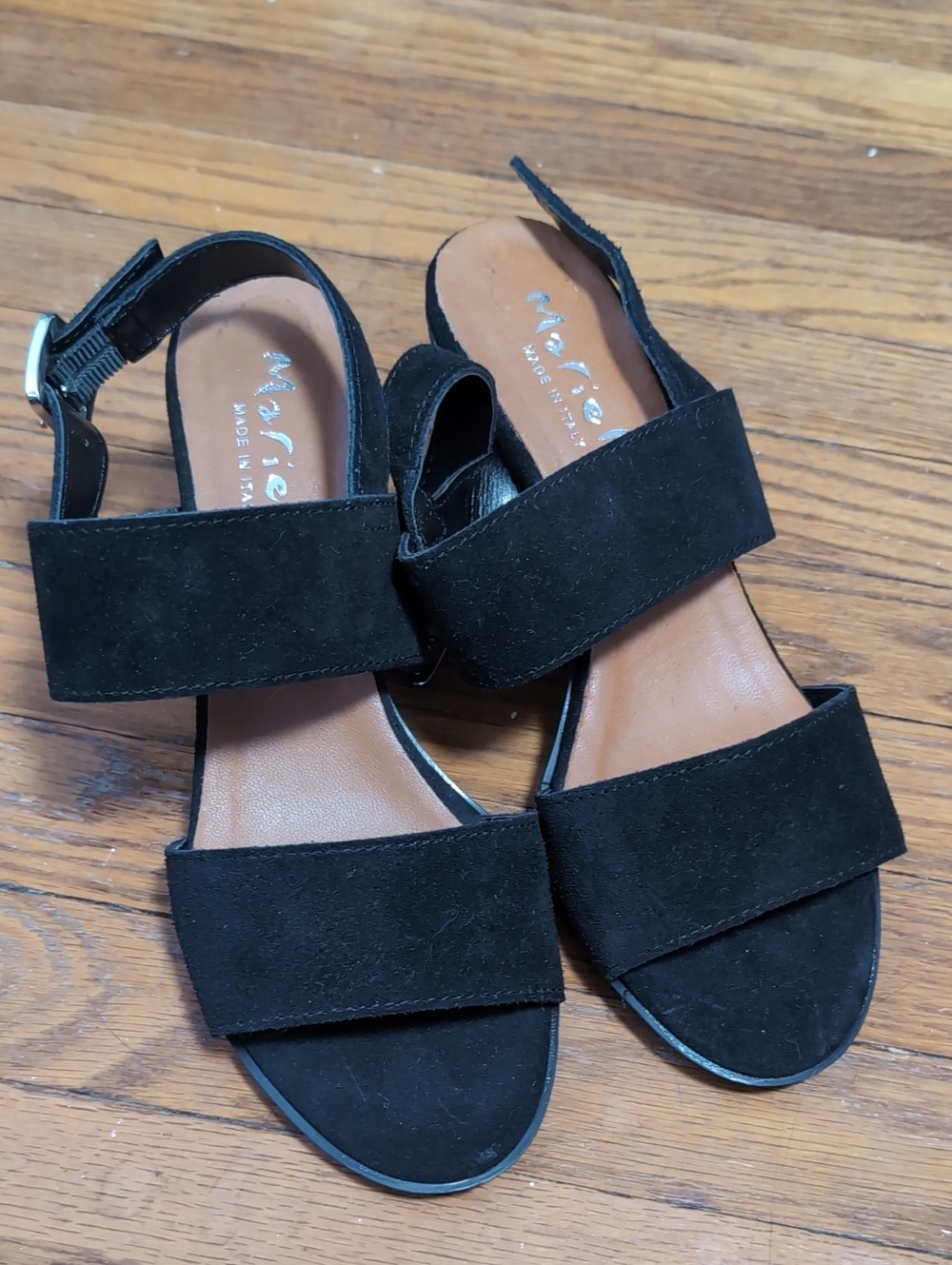 Nwt Mariella Leather Heeled Sandals